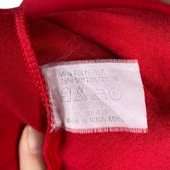 Vtg 80s Simply Miss Selfridge Red Basque Waist Fit & Flare Midi Dress SZ 8 - Picture 9 of 9